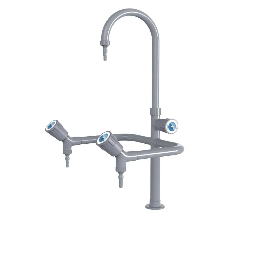 Triple Outlet Brass Lab Faucet for School Laboratories