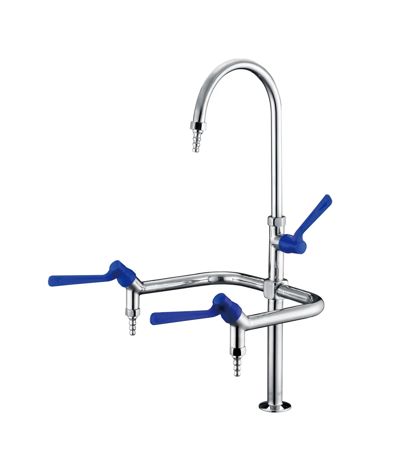 Triple Outlet Brass Lab Faucet for School Laboratories