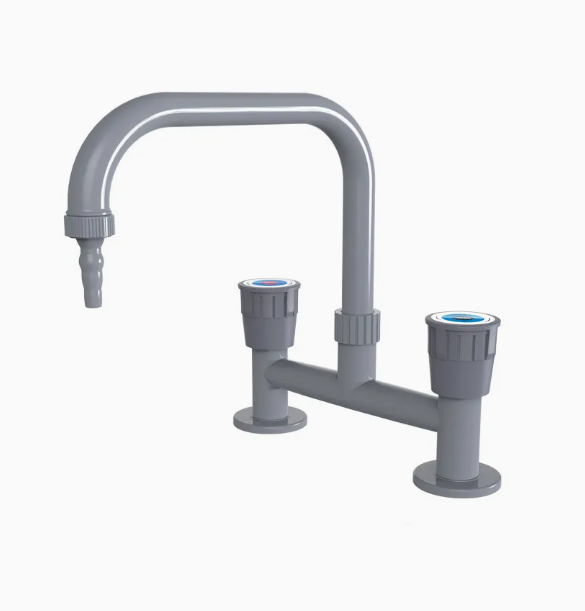 Gooseneck Single Handle Deck Mounted Lab Faucet