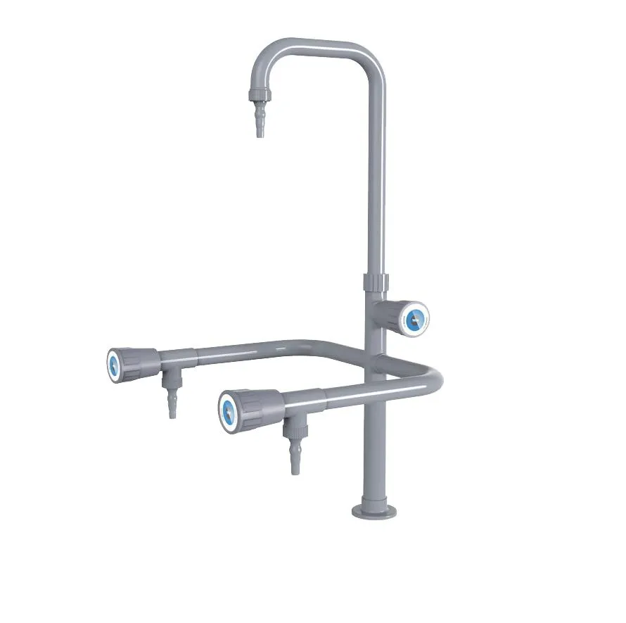 Triple Outlet Brass Lab Faucet for School Laboratories